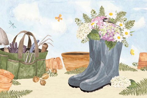 Framed In My Garden II Print