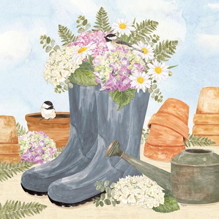 Framed In My Garden VI Print