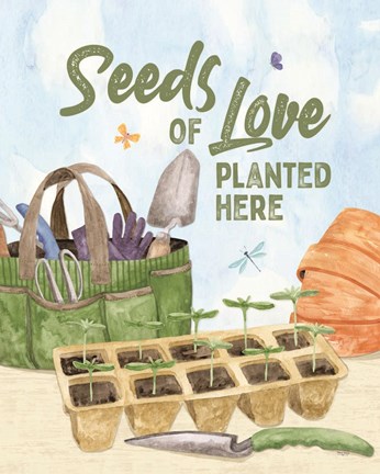 Framed In My Garden XV Print