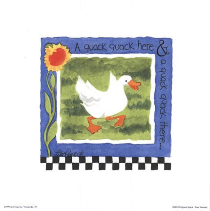 Framed Quack Quack Print
