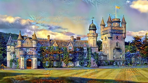 Framed Aberdeenshire Scotland Balmoral Castle Print