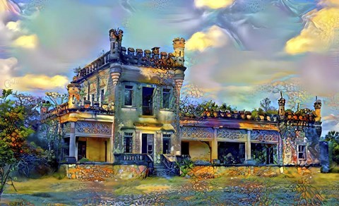 Framed El Mante Tamaulipas Mexico Castle of Nueva Apolonia Print