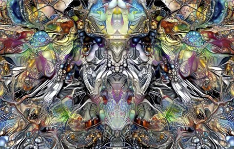 Framed Enigmatic Faces Print