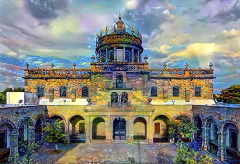 Framed Guadalajara Jalisco Mexico Hospicio Cabanas Print