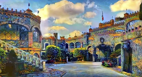 Framed Guanajuato Mexico Castillo de Santa Cecilia interior Print