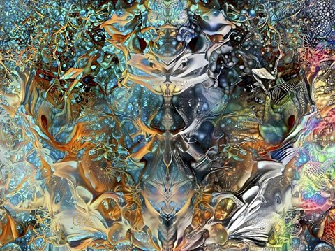 Framed Jade Mask Print