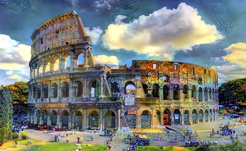 Framed Rome Italy Colosseum Ver1 Print