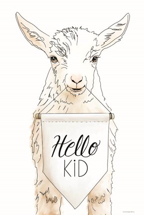 Framed Hello Kids Print