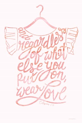 Framed Wear Love Print