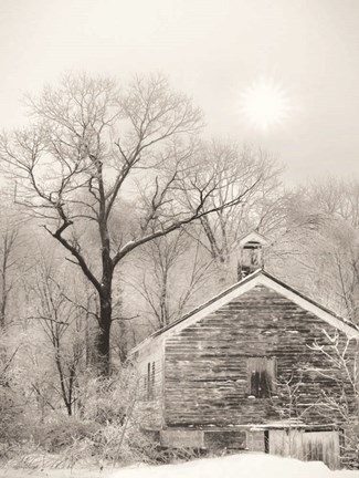 Framed Deserted Schoolhouse Print