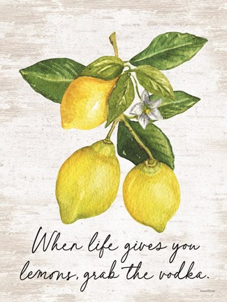 Framed Grab the Vodka Print