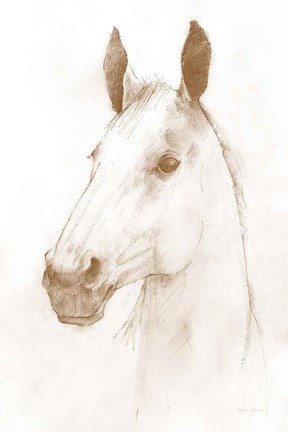 Framed Caesar Sepia Print