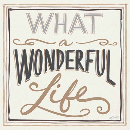 Framed Wonderful Life I Bold Print
