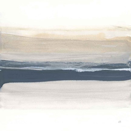 Framed Tonal Blue Gray I Print