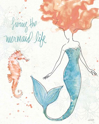 Framed Sea Sirens II Print