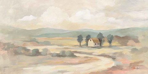 Framed White Road Print