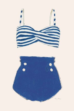 Framed Retro Swimwear II Print