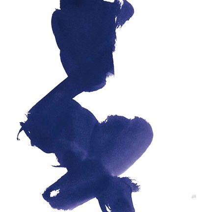 Framed Swash II Indigo Print