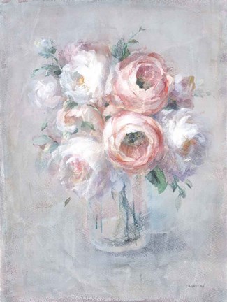 Framed Light Summer Blooms I Print