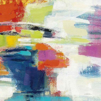 Framed Island Town III Bright Print