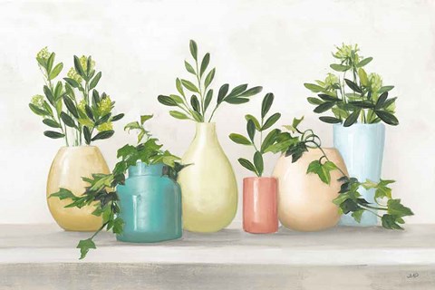 Framed Plant Life IV Colorful Print