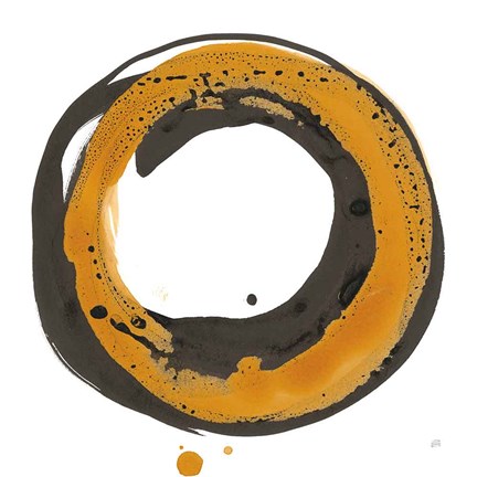 Framed Amber Enso II Print