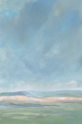 Framed Faded Hills Print