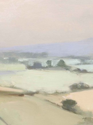 Framed Dream Valley I Neutral Crop II Print