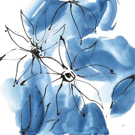 Framed Indigo Neutrals II Print