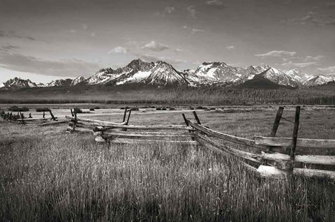 Framed Stanley Basin Fence Print