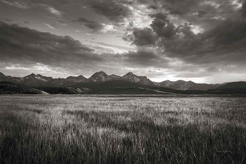 Framed Stanley Basin Sawtooth Mountains Idaho Print