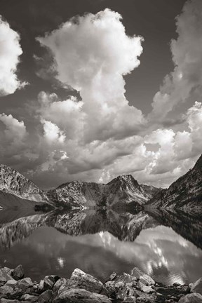 Framed Sawtooth Lake Reflection II Print