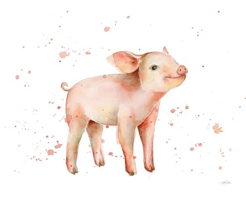 Framed Sweet Piggy Print