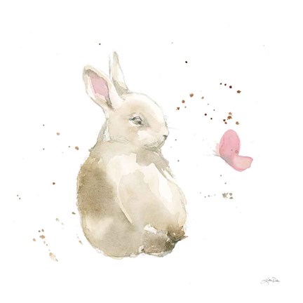 Framed Dreaming Bunny II Print