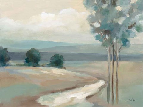 Framed Sage Trees Print