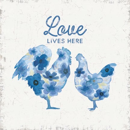 Framed Country Cottage Field IV Flowers Print