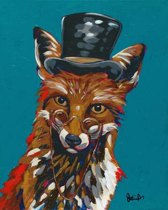 Framed Spy Animals IV-Sly Fox Print
