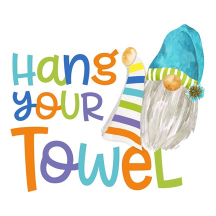 Framed Bathroom Gnomes III Print