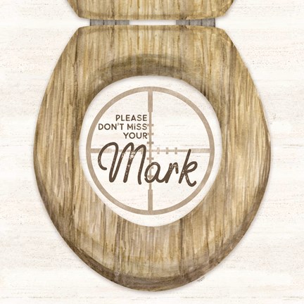 Framed Bath Art III-Don&#39;t Miss Print