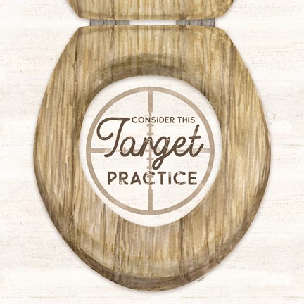 Framed Bath Art IV-Target Practice Print