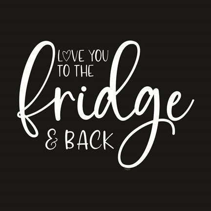 Framed Kitchen Art II-Fridge Print