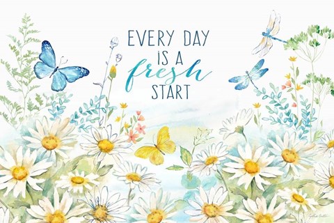 Framed Daisy Days I Print