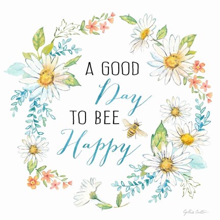 Framed Daisy Days IV Print