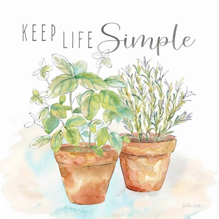 Framed Let it Grow II Print