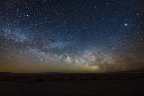 Framed Winter Milky Way Core Rise Print