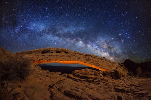 Framed Milky Way Mesa Arch Print