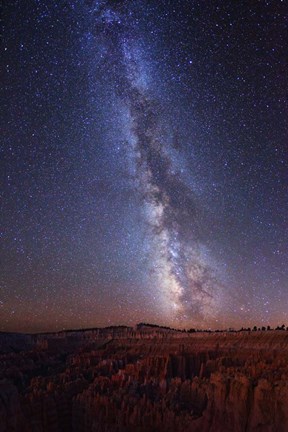 Framed Milky Way over Bryce Canyon Print