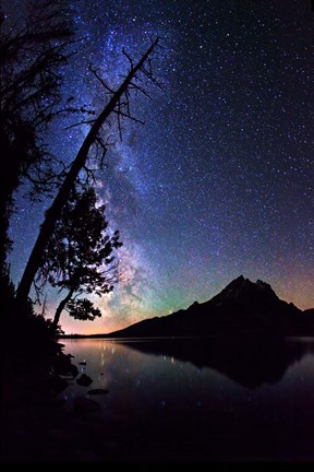 Framed Stars over Jenny Lake Print