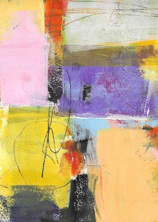 Framed Purple and Gold Feature Print