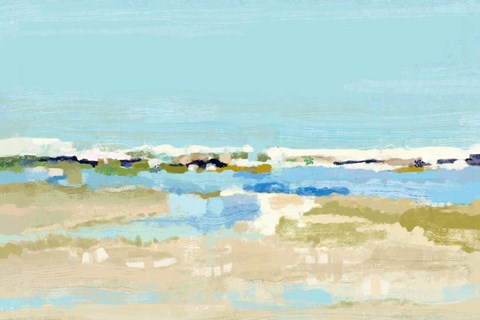 Framed Serenity At Sea Print